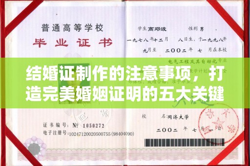 闻喜结婚证制作的注意事项，打造完美婚姻证明的五大关键点