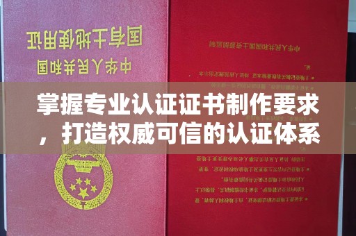 闻喜掌握专业认证证书制作要求，打造权威可信的认证体系