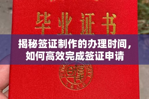 闻喜揭秘签证制作的办理时间，如何高效完成签证申请